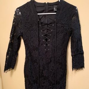 Black lace dress
